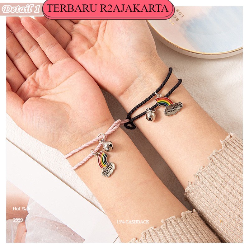 TERBARU COD 1Set 2Pcs Gelang Couple Sahabat Best Friend Pasangan Bestie Bracelet GLG11 Bisa COD R2a