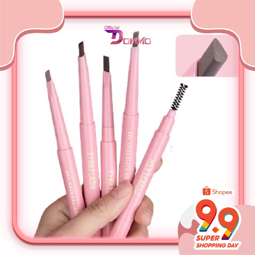 DOMMO - D8146 PINKFLASH OhMyEmoji Automatic Eyebrow Pencil PFE02 Lasting 8hWATERPROF E09