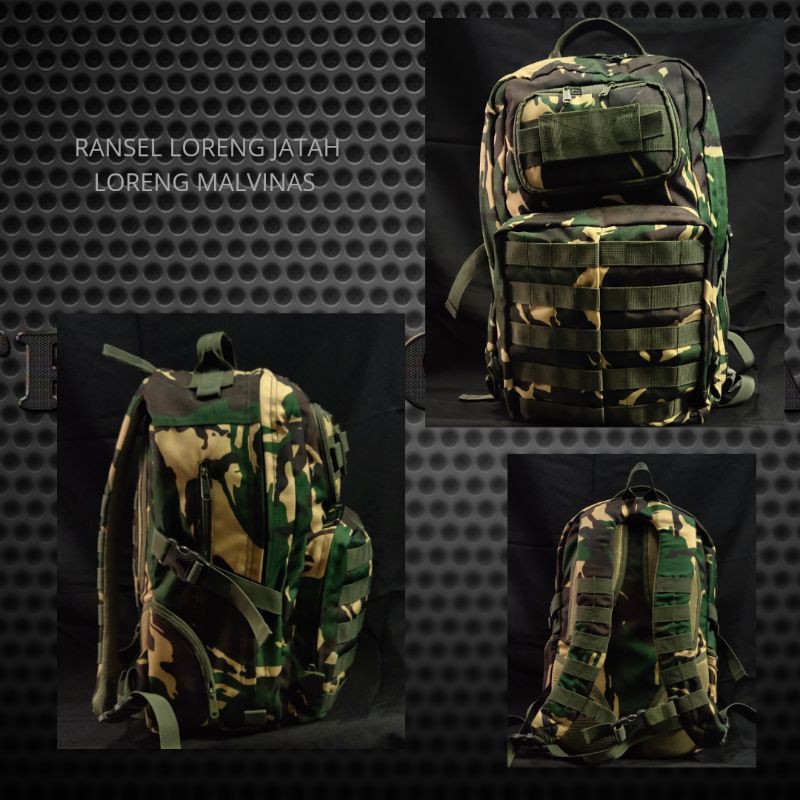 Ransel model jatah motif loreng Malvinas