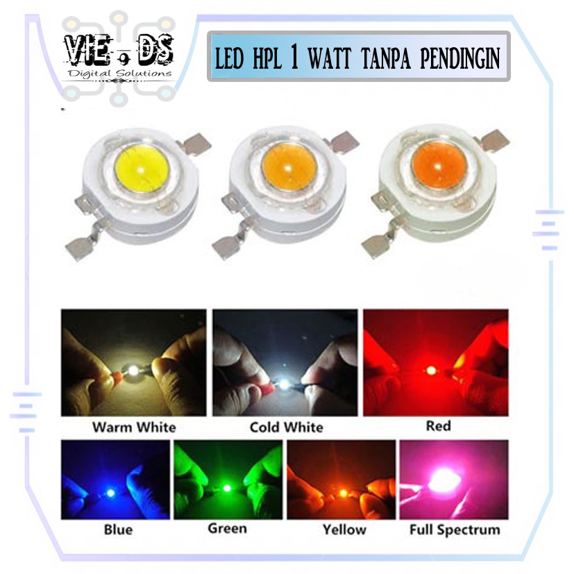 led hpl 1 watt tanpa pendingin