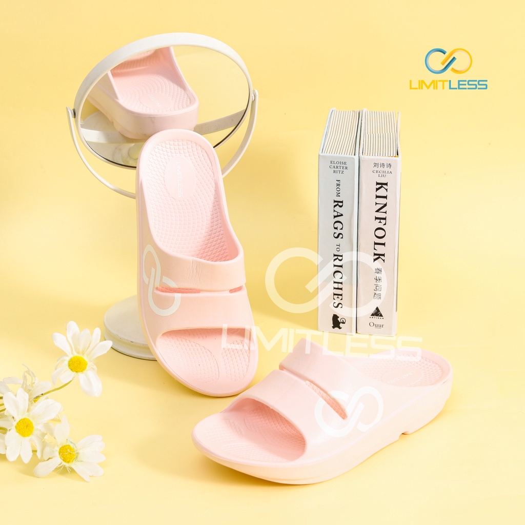 Sandal Kesehatan Slop Wanita Limitless Sandal Cewek Rumahan Nyaman Sendal Ibu Ibu Wedges Eva Phylon Terbaru