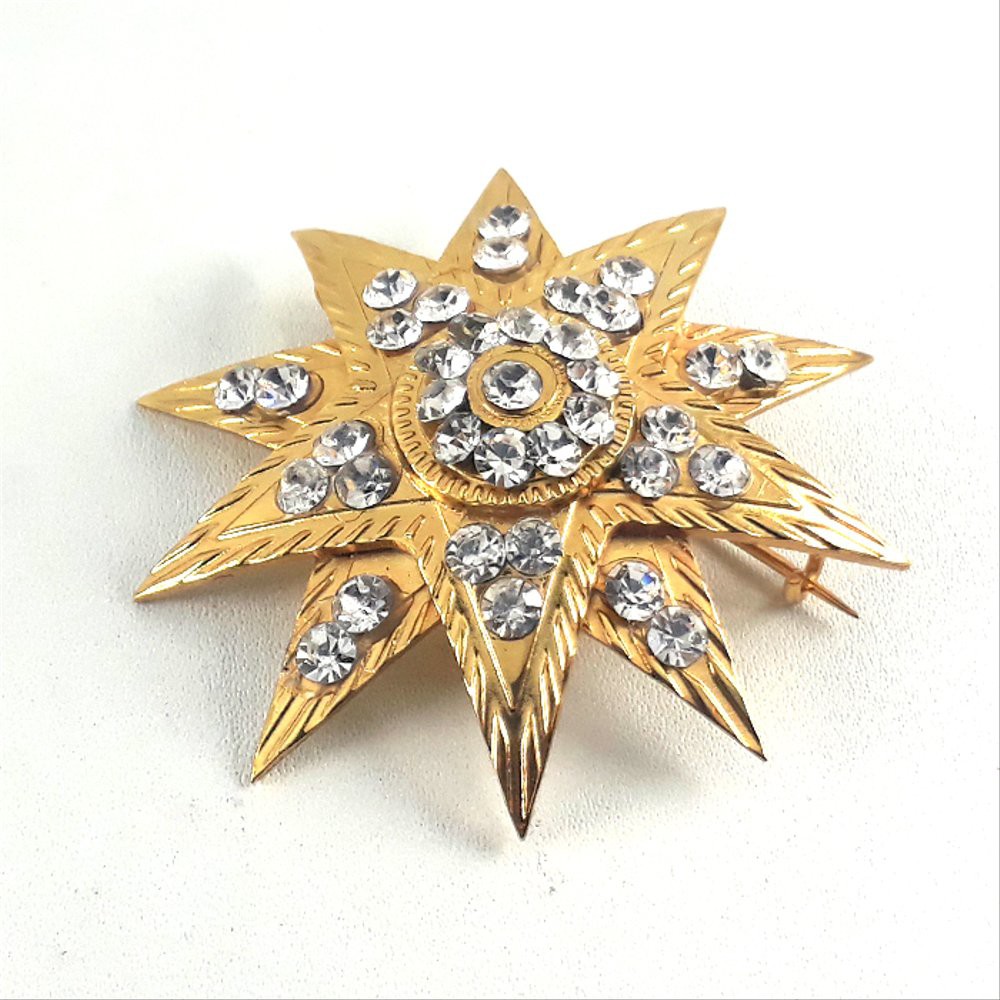 Pin Bros Bintang 10 Hias Permata