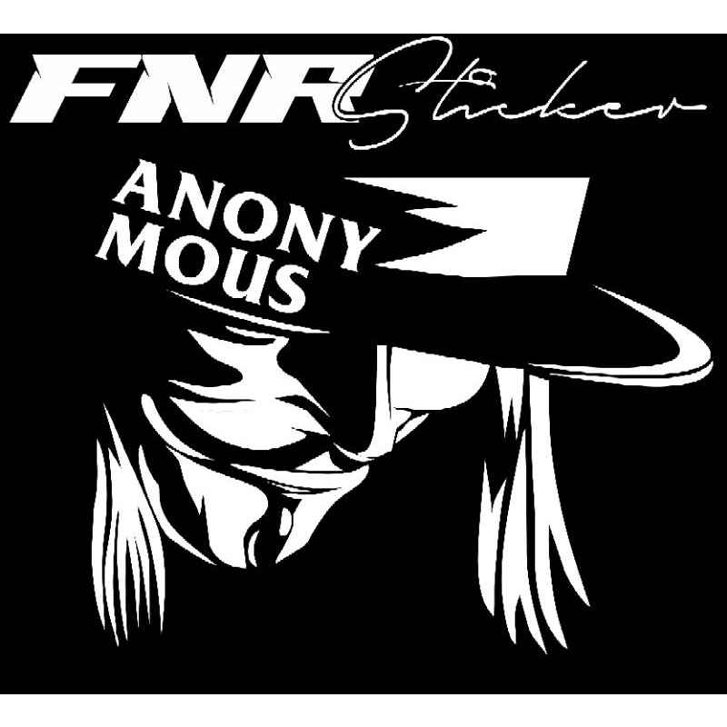 

Anonymous/ Stiker Logo/ Stiker Hacker/ Stiker Cutting Anonymous/ murah/ Lengkap/ viral/ Hacker/ terkini