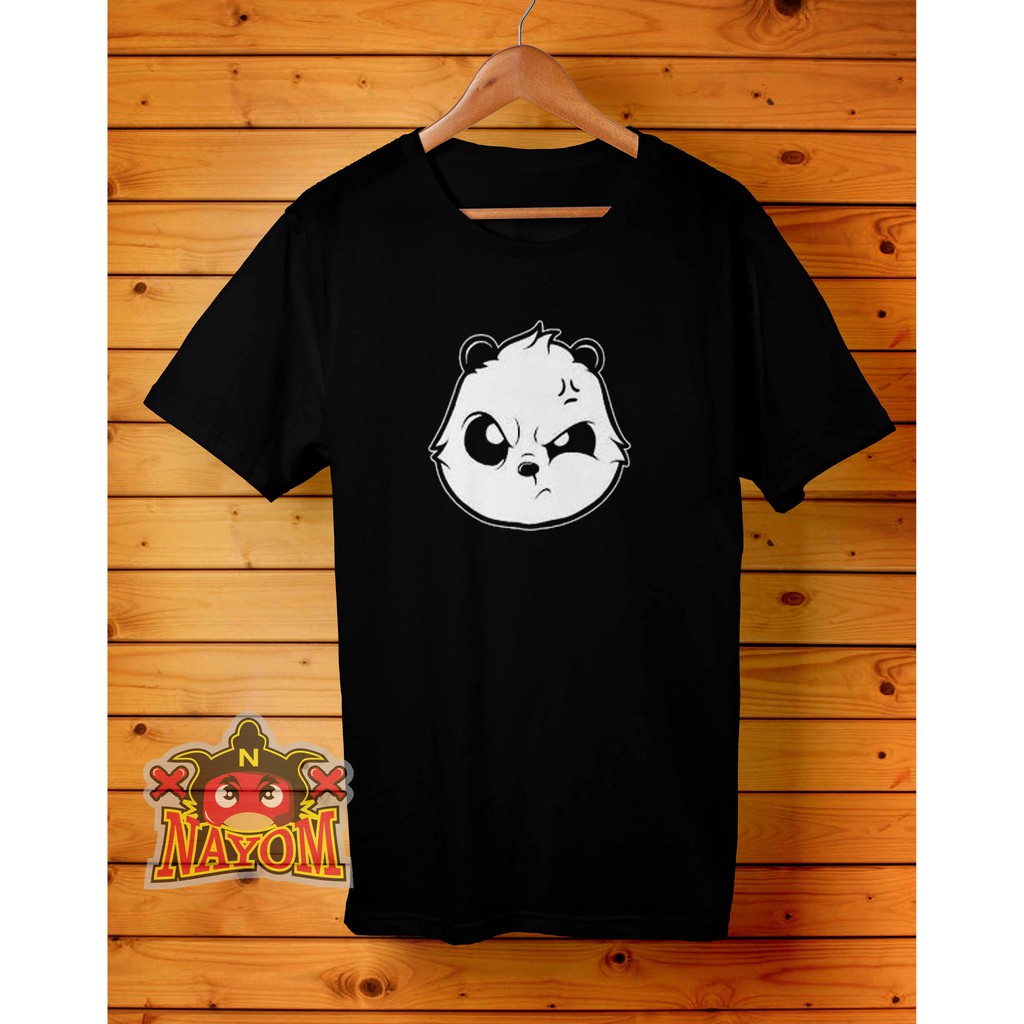 kaos distro pria baju bergambar panda