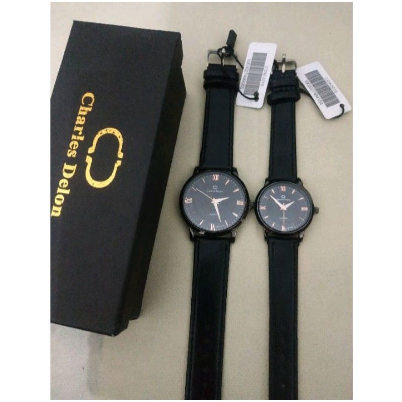 Jam Tangan Couple CHARLES DELON Original