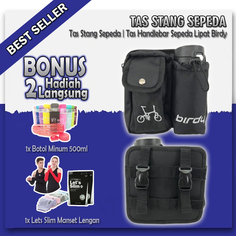 Tas Stang Sepeda Birdy Handle Bar Tas Botol Sepeda Birdy Gowes