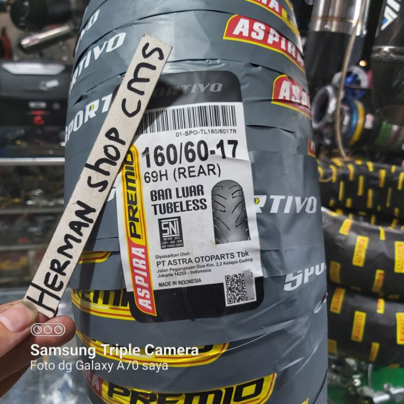 Ban Aspira Premio Sportivo 160/60-17 Tubeless Ban Aspira 160 / 60 - 17 / Ban Aspira 160 60 17 premio