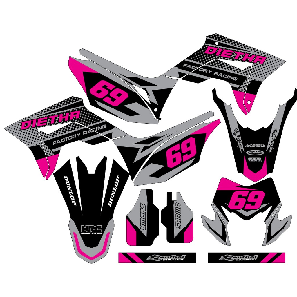 Sticker DECAL CRF 150 L Bisa Custom Stiker Honda CRF 150 L  (73)