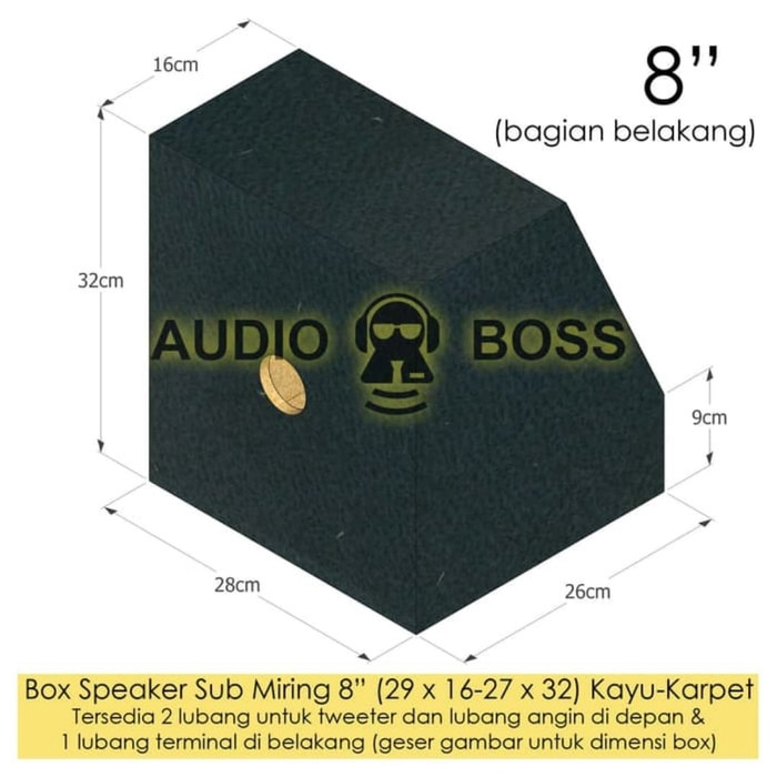 Box speaker 8 inch miring karpet / box 8inch miring / box 8&quot; karpet