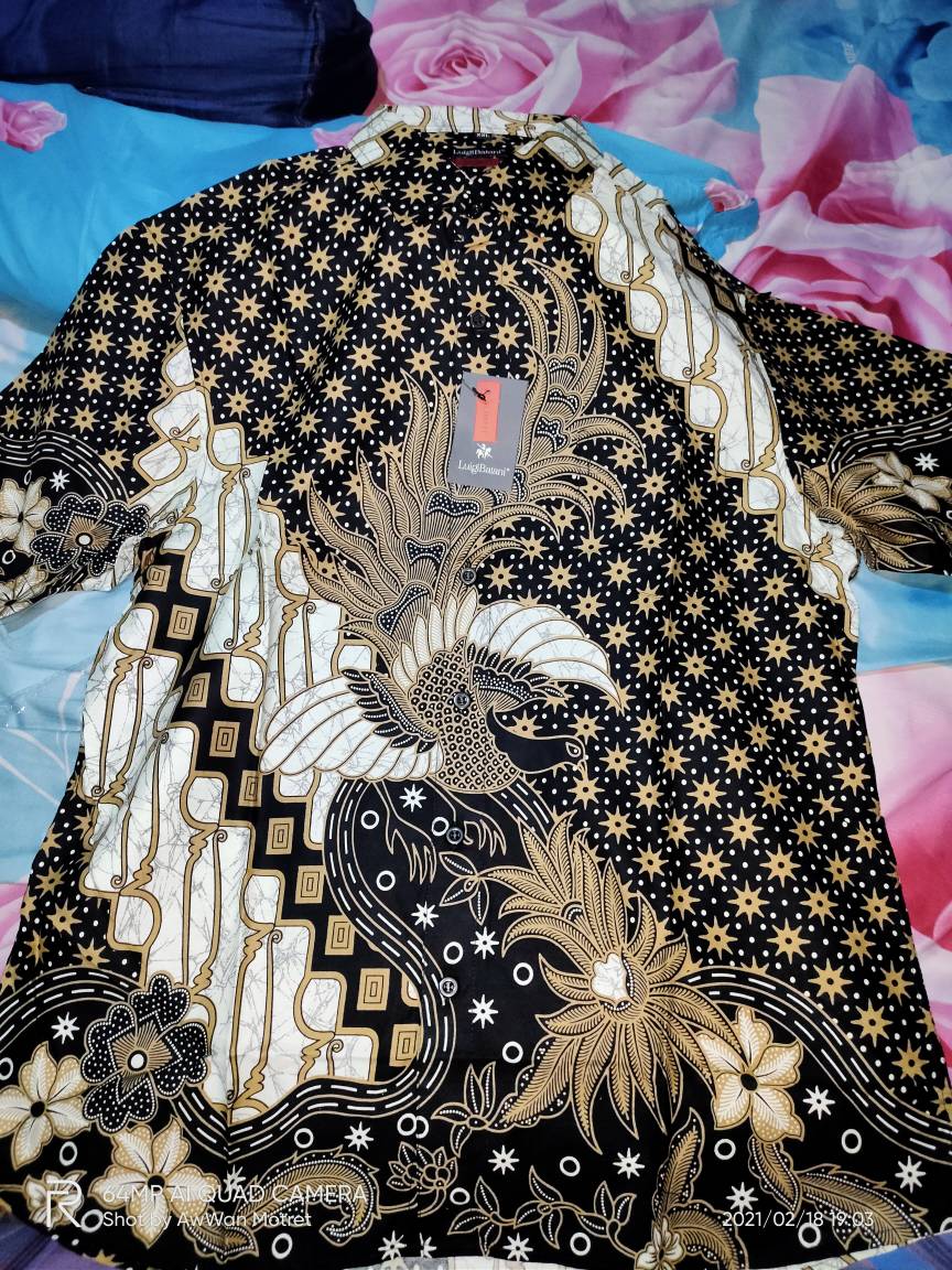 Batik Pria Slimfit Lengan Pendek Original Luigi Batani