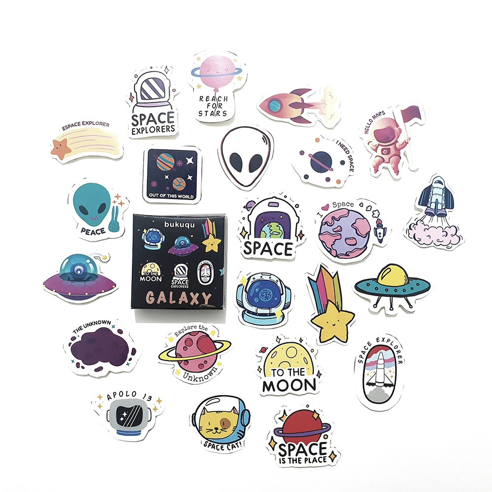 

Stiker Journal Galaxy untuk Bullet Journla, Planner