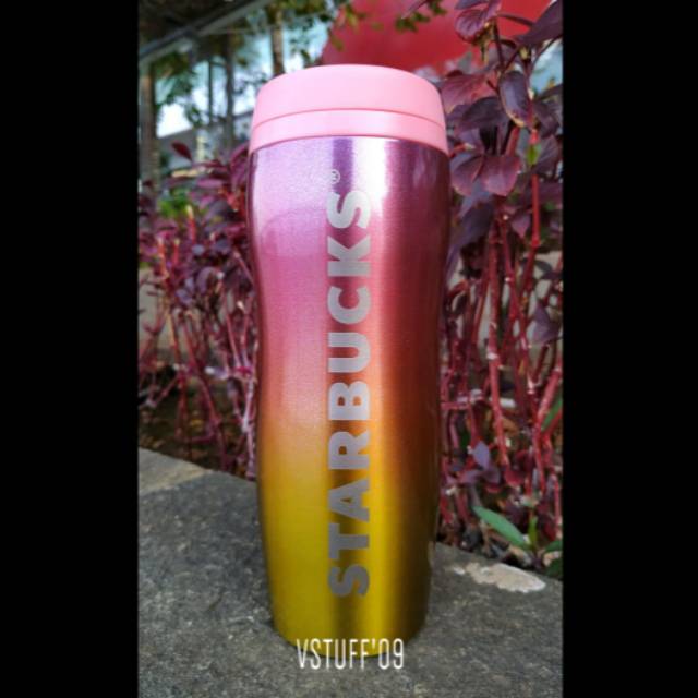 Starbucks tumbler pink