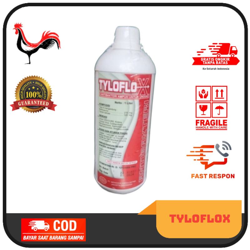 TYLOFLOX (OBAT ANTI BAKTERI PADA PENYAKIT NGOROK, SNOT, SALURAN PERNAPASAN DAN SALURAN PENCERNAAN LA