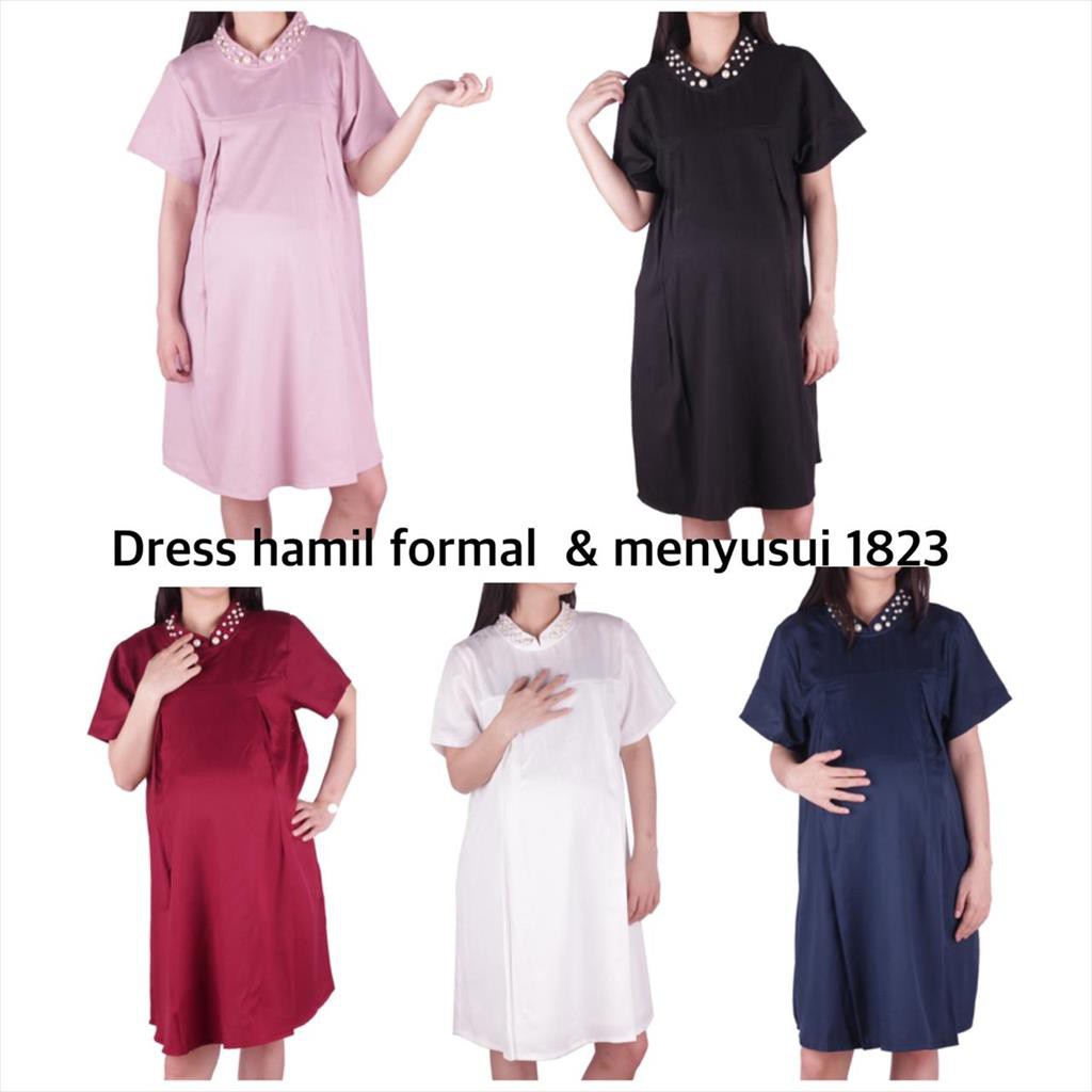 Dress hamil menyusui 1823 baju hamil