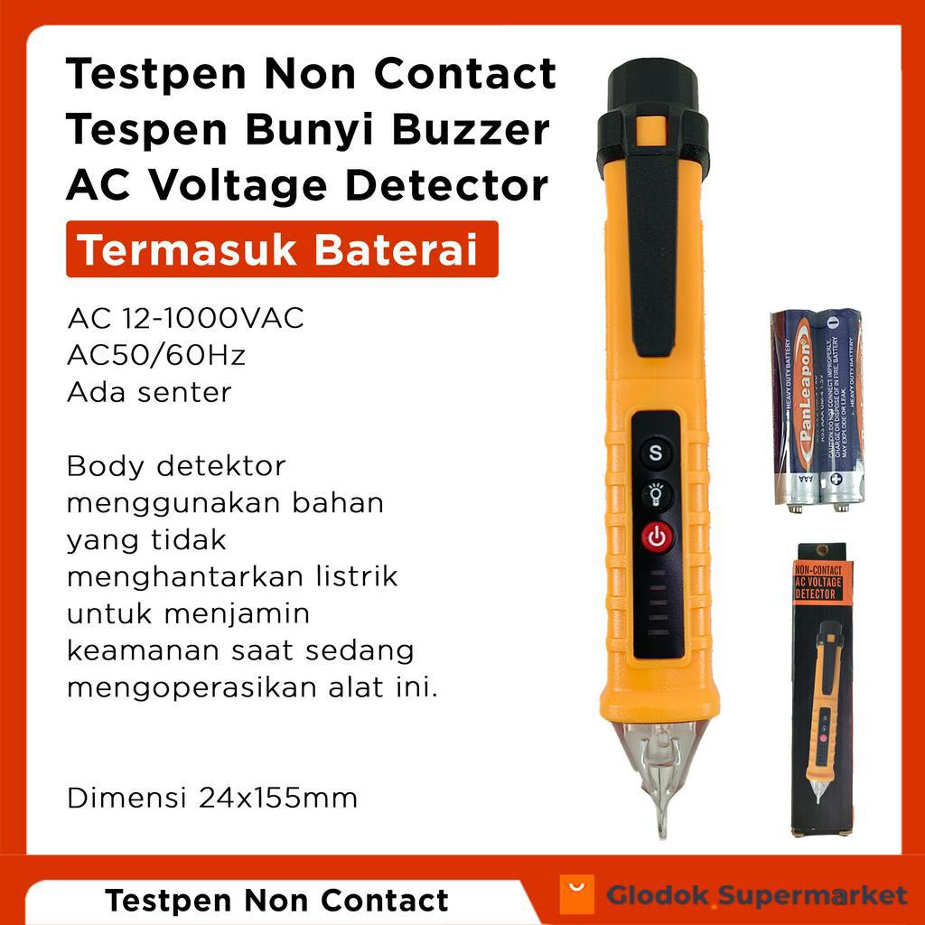 Testpen Non Contact Tespen Bunyi Buzzer AC Voltage Detector M100