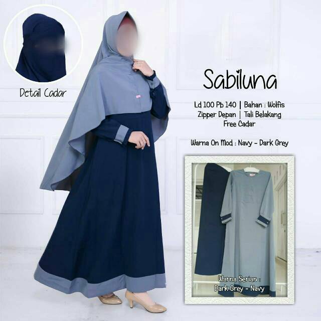 Sabiluna by aiisha gamis murah gamis syar'i gamis polos gamis busui baju muslimah busana