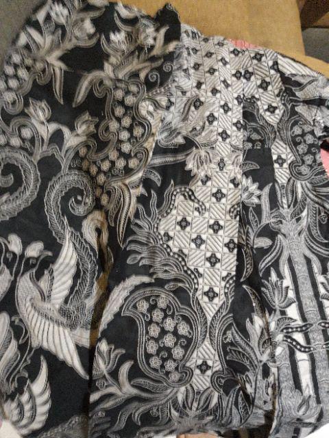 Zola_batik Batik Couple Kebaya Brokat Susun Pinguin Motif Tile Annabel Pinguin