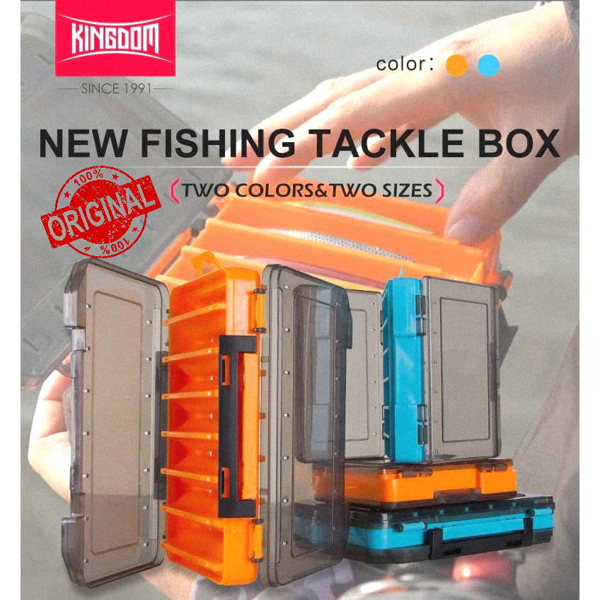 Kotak Kail Umpan Pancing Fishing Box 14 Slot Lure Casting UL Popper Minnow Metal Jig Ultralight Hook