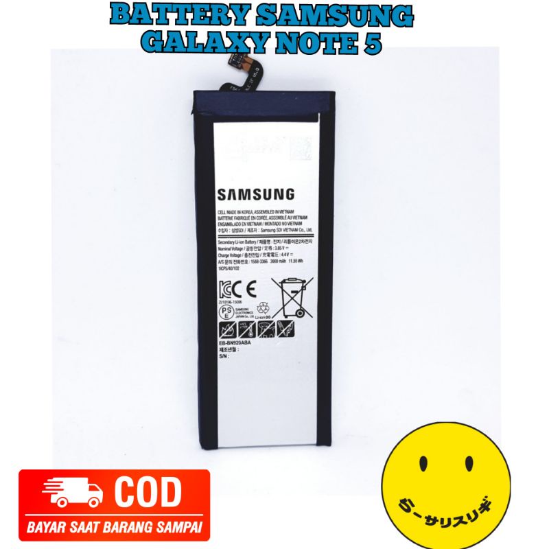 BATERAI BATRE SAMSUNG GALAXY NOTE 5 N9200 N9208 N920 Original 100% BATRE BATTERY SAMSUNG Note5 ORI