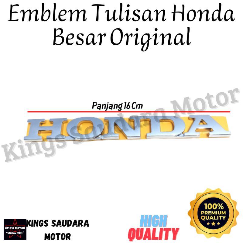 Emblem Tulisan Bagasi Honda HRV VRV 2016-2020 Original
