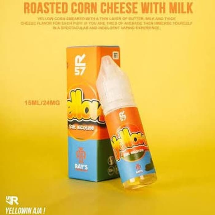 YELLOW saltnic Roasted corn cheese with milk 15ML 24MG by HERO57