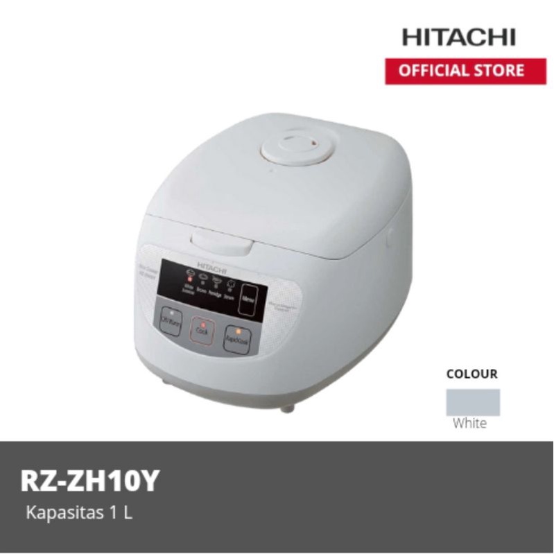HITACHI RICE COOKER RZ-ZH10Y WHITE 1LITER