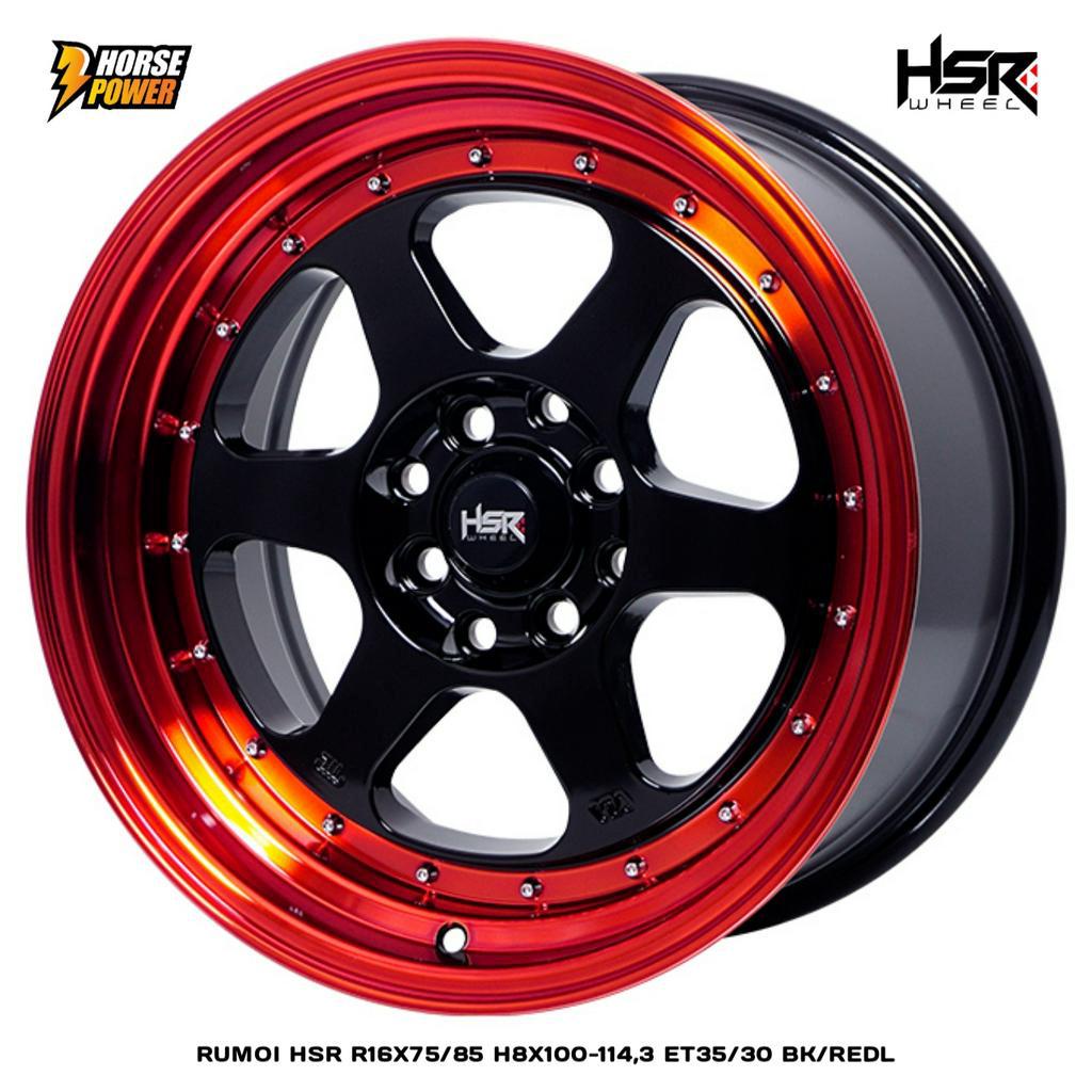 R16 VELG MOBIL RACING - HSR RUMOI - RING 16 HSR WHEEL - LEBAR BELAKANG