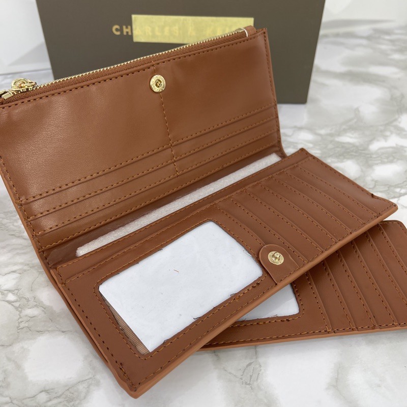 Dompet / Cardholder 2 in 1 CNK Long Wallet CK With Croco Skin Import