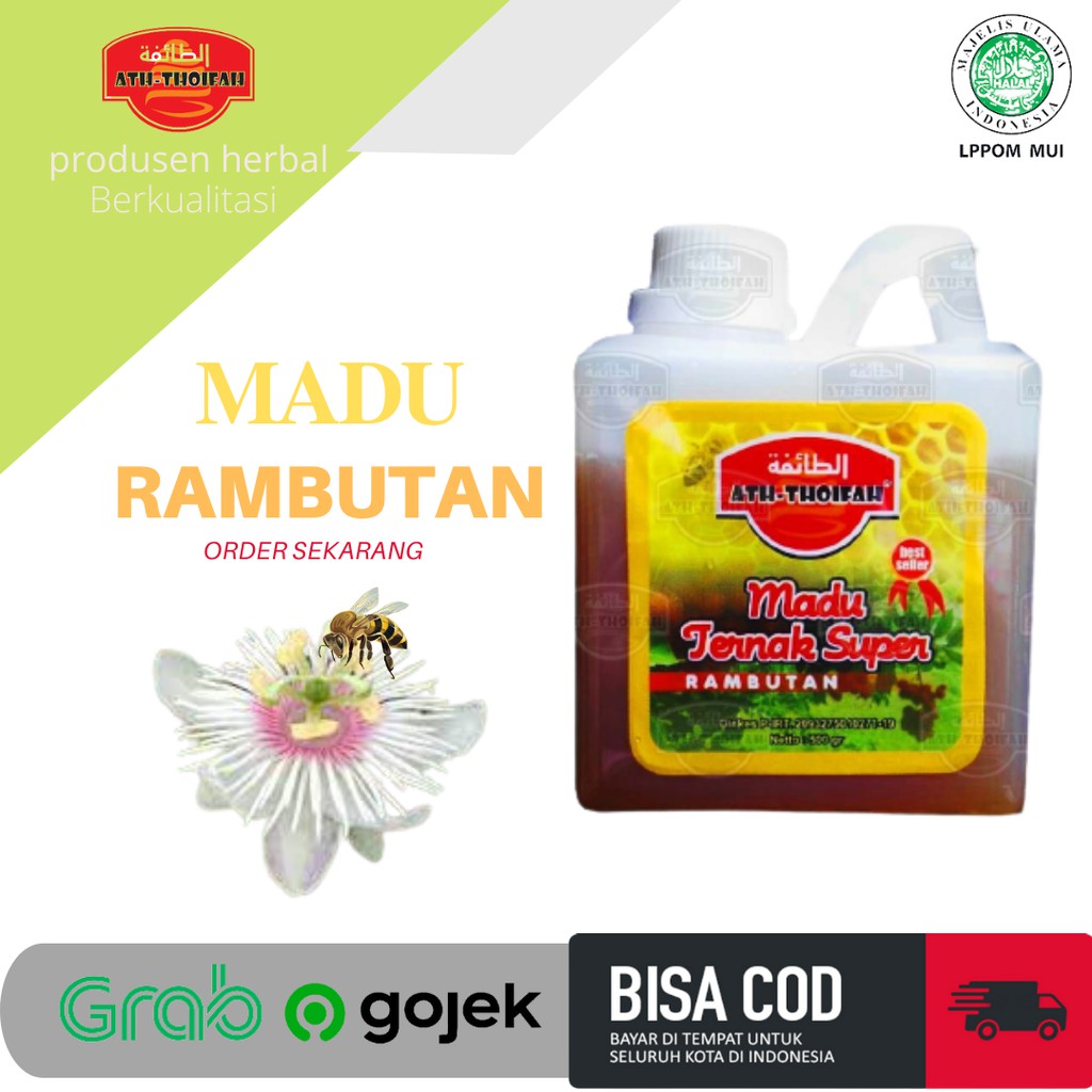 

Madu Murni SUPER Bunga Rambutan Original Athoifah 500 Gram