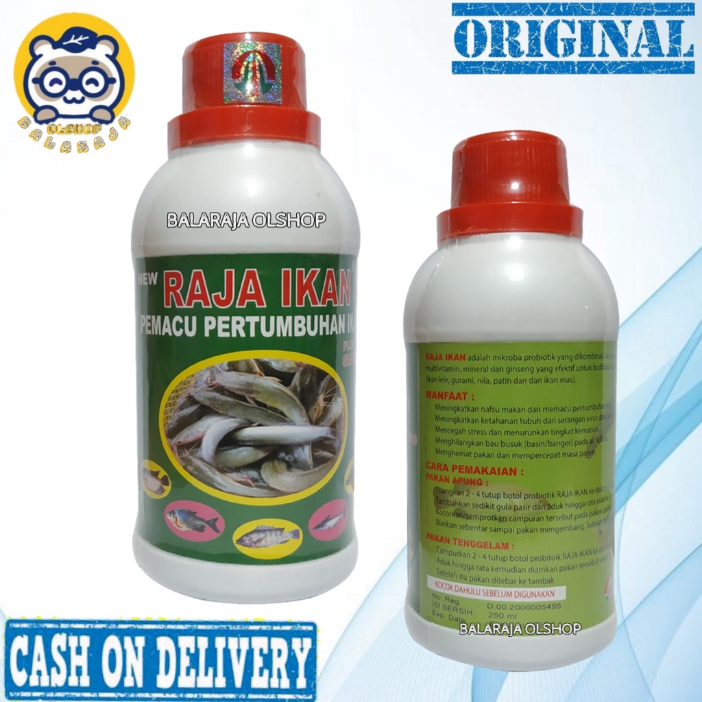 VITAMIN PENAMBAH NAFSU MAKAN DAN MEMACU PERTUMBUHAN SEGALA JENIS IKAN AIR TAWAR LELE GURAME PATIN NILA - RAJA IKAN