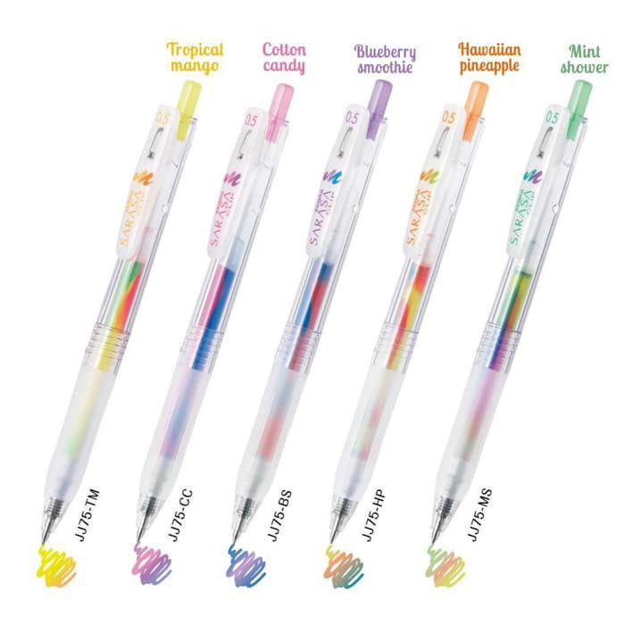 

STATIONERY HAUL- Pen/Pulpen/Bulpen Sarasa Marble 0.5