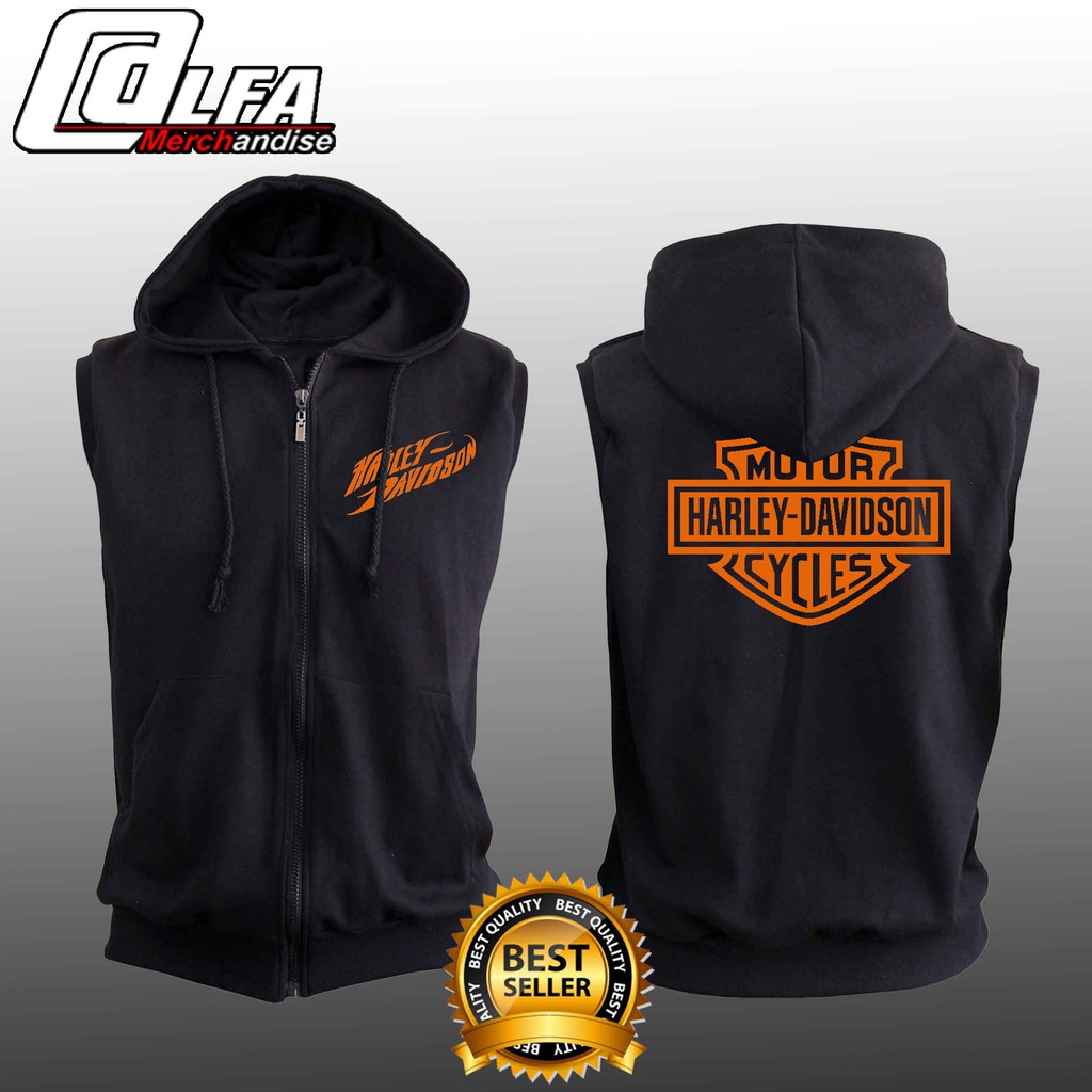  KEREN  Jaket  Vest Rompi  Hoodie Zipper HARLEY DAVIDSON 