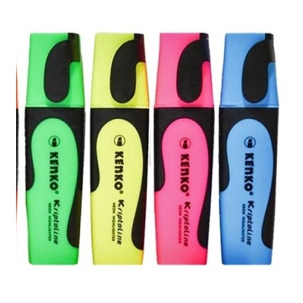 

Highlighter Neon Kriptoline Kenko Varian Warna / Penanda kenko / Highlighter Kenko