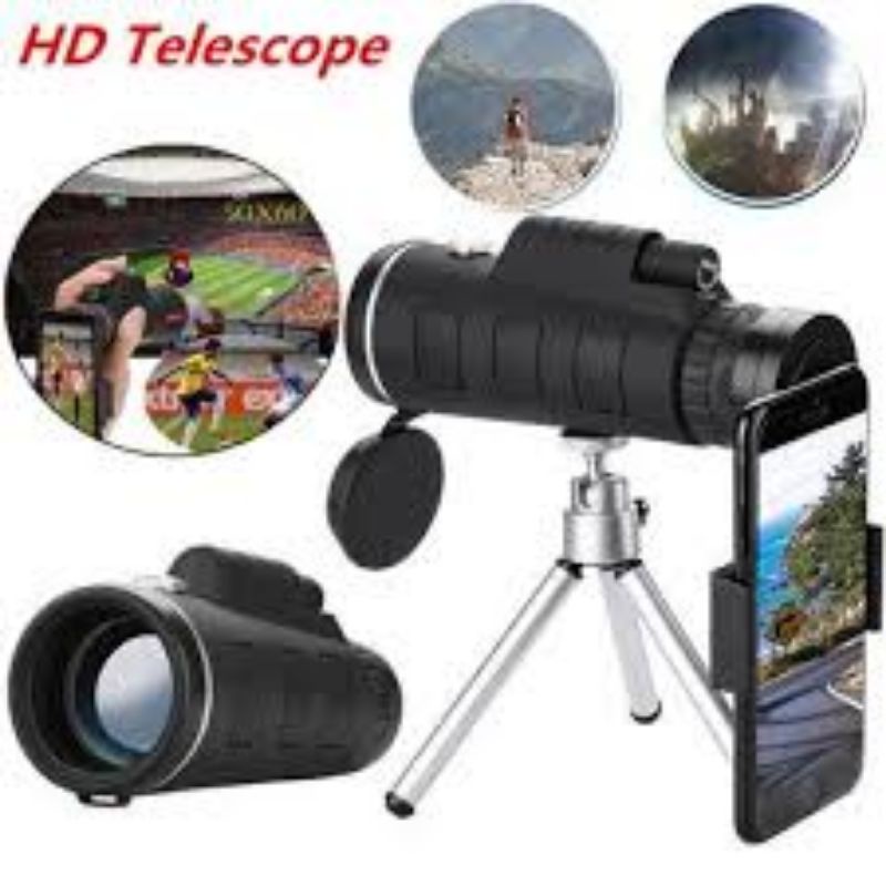 teleskop monocular 40×60 lensa optik zoom for hp/teropong monocular