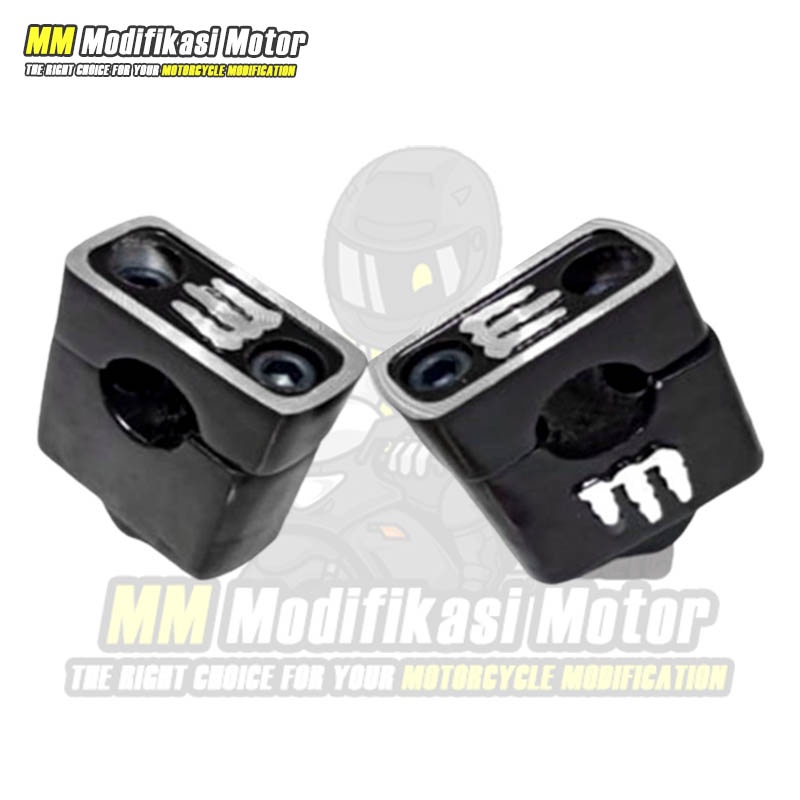 Raiser Stang Vixion Raiser CB150R Klem Stang Monster Warna HItam High Quality
