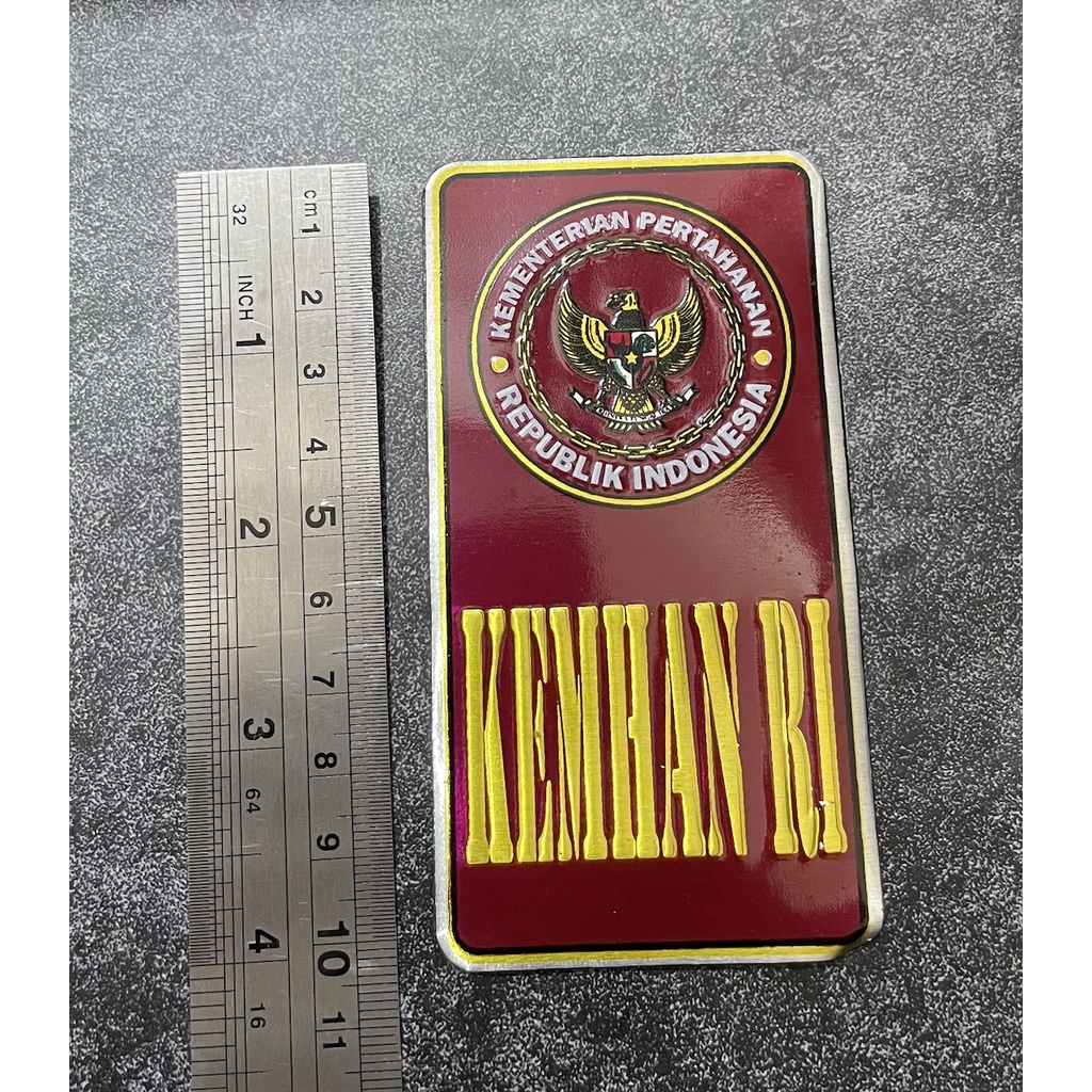 Sticker Plat Kementrian Pertahanan Baru 2022 - Stiker Kemhan Baru - Sticker Plat Mobil