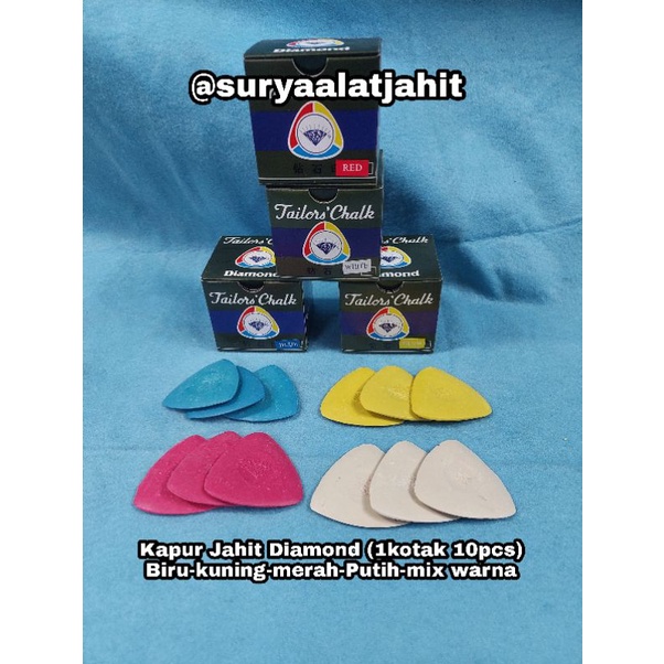 Kapur pola Diamond 1kotak@10pcs =rp.19.500/10pcs