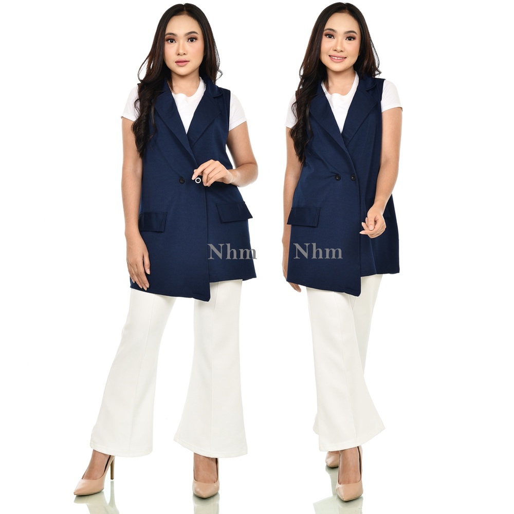 Nhm Vest Outer wanita Rompi Cardigan intan