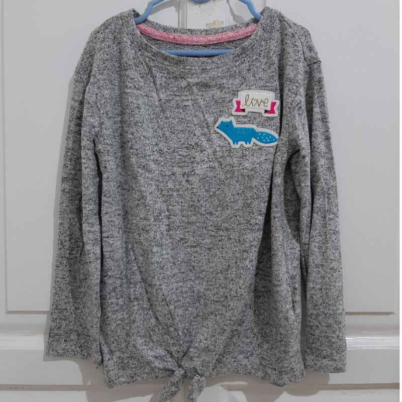 KAOS ANAK PEREMPUAN CAT&JACK GREY LOVE