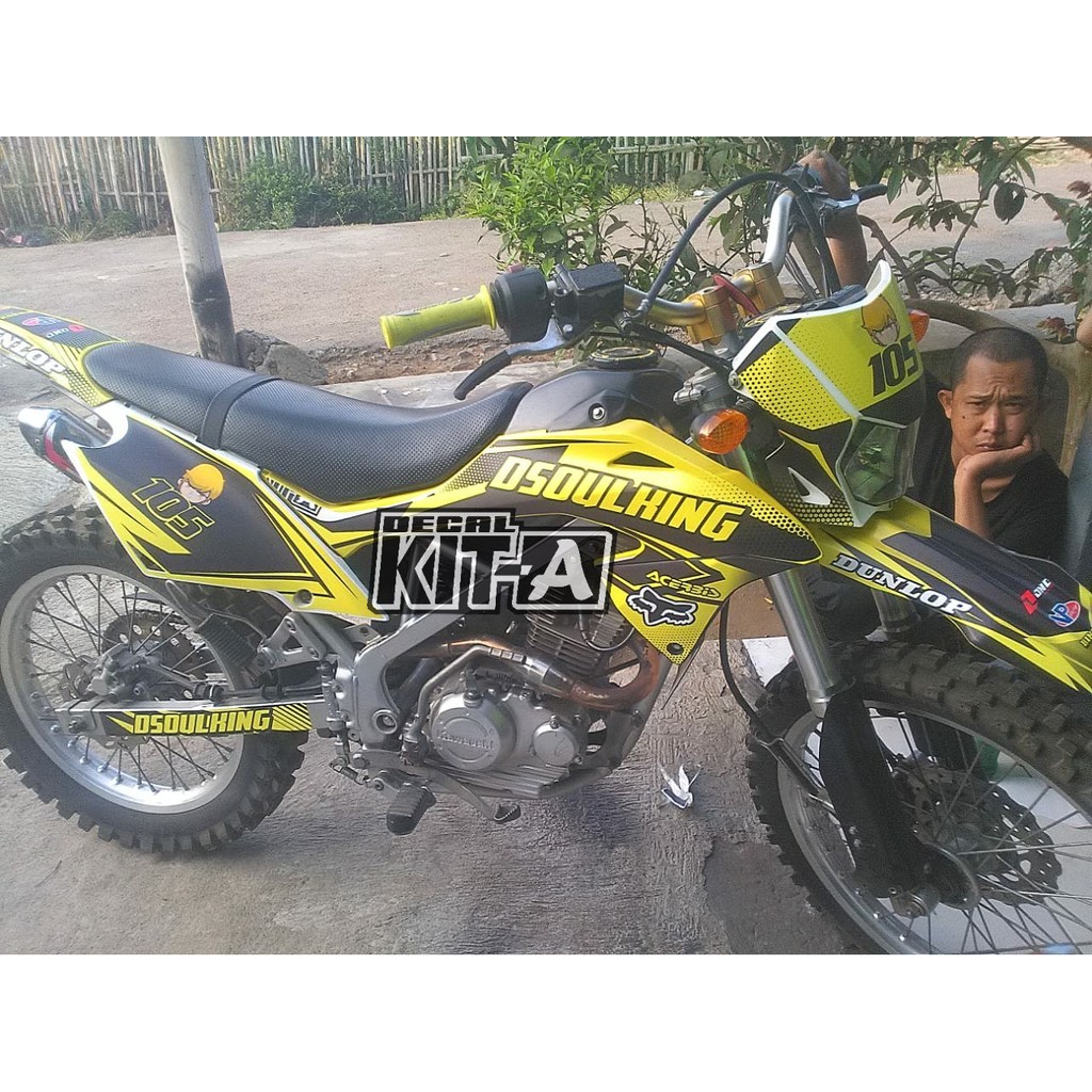 Decal Stiker  Klx  BF  150 Sticker Variasi Striping Custom 