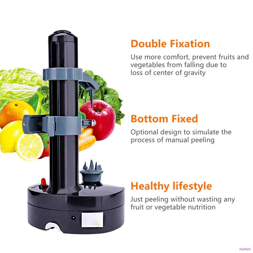 Huiteni.Id Mesin Pengupas Buah / Sayur / Kentang Elektrik Otomatis Adjustable Dengan Charger Us Plug