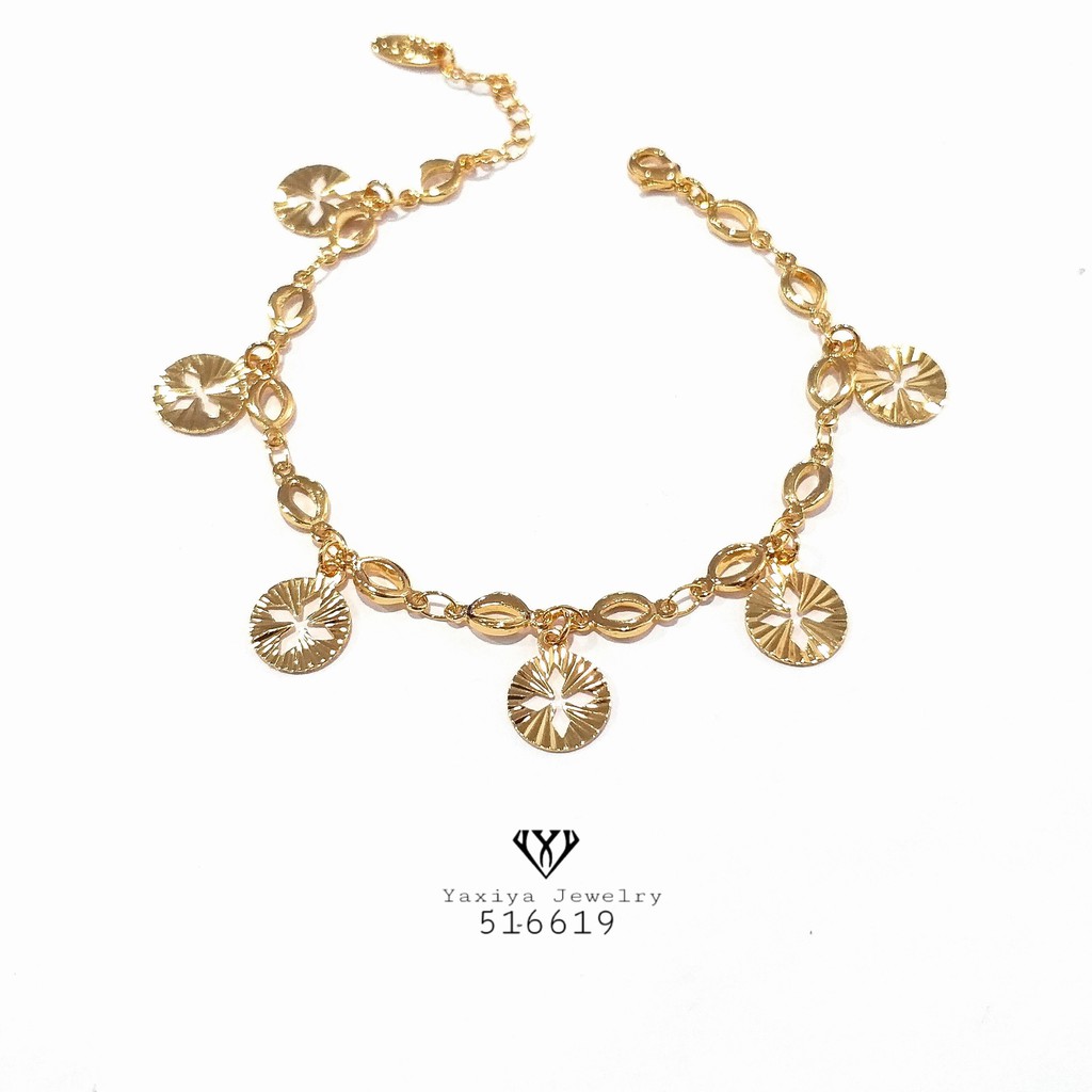 

Gelang jurai Perhiasan imitasi 18k Yaxiya Jewelry 491