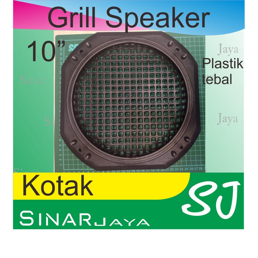 Grill Speaker (tutup Speaker) Kotak Plastik 10inch