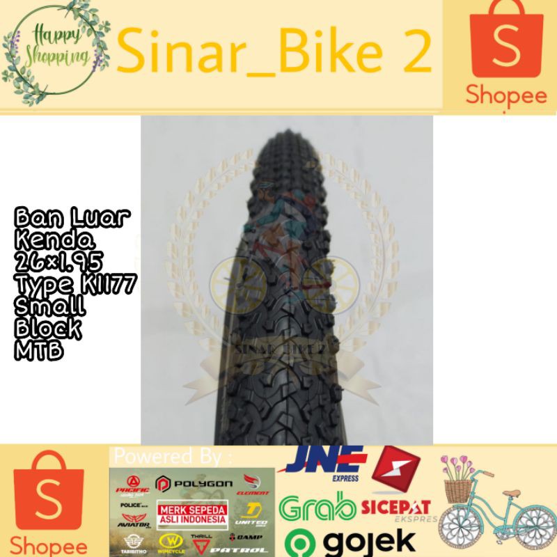 Ban Luar Kenda26×1.95 Type K1177 Small Block MTB
