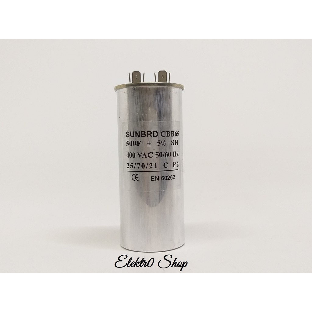 Capacitor 50 uf 400v Bulat