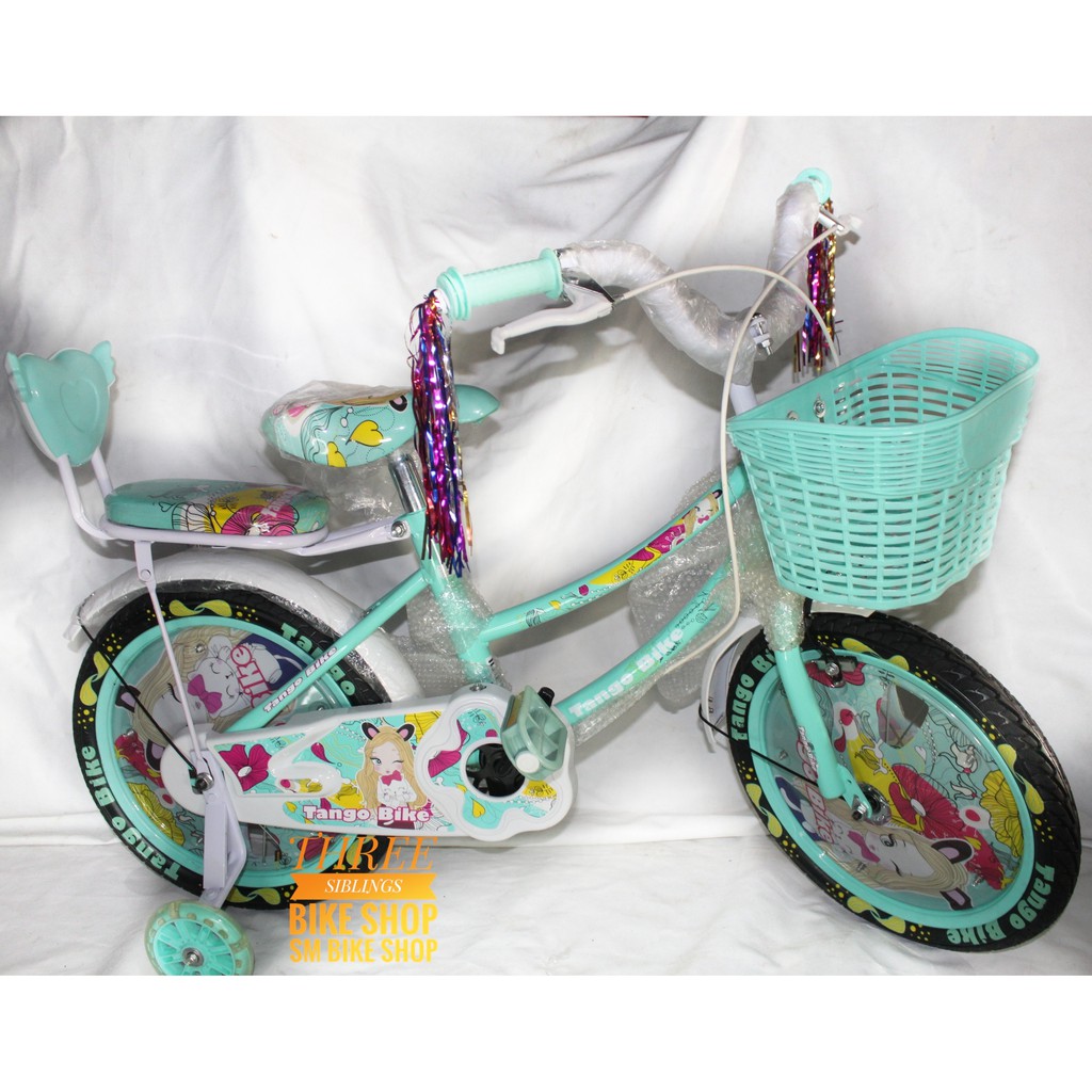  SEPEDA  MINI ANAK TANGO BIKE HIJAU  TOSCA  16 INCH Shopee 