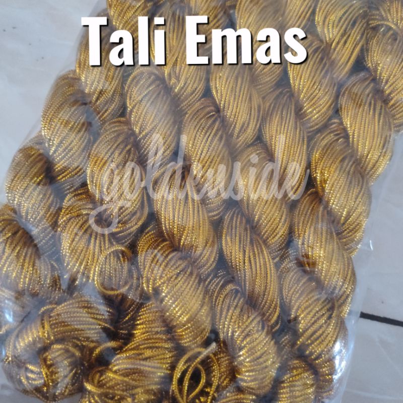 Tali emas / Tali souvenir / Tali hangtag emas per roll