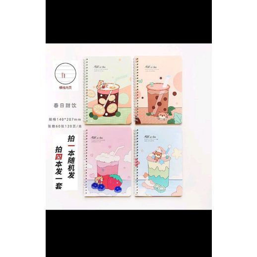 

Buku Tulis A5 /Notebook A5/Buku Tulis Sekolah isi 60 lembar