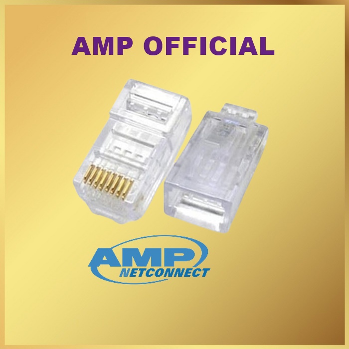 AMP RJ45 ORIGINAL : Connector for BELDEN Cat5E Network Cables