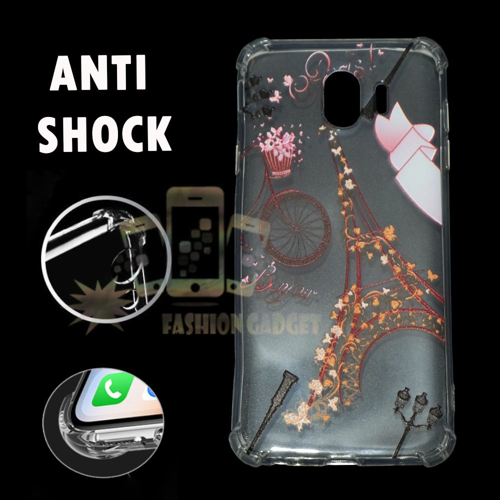 ANTI CRACK Samsung Galaxy J4 2018 / Case Anti Shock / Casing Anti Crack Softcase Motif Unik Silikon